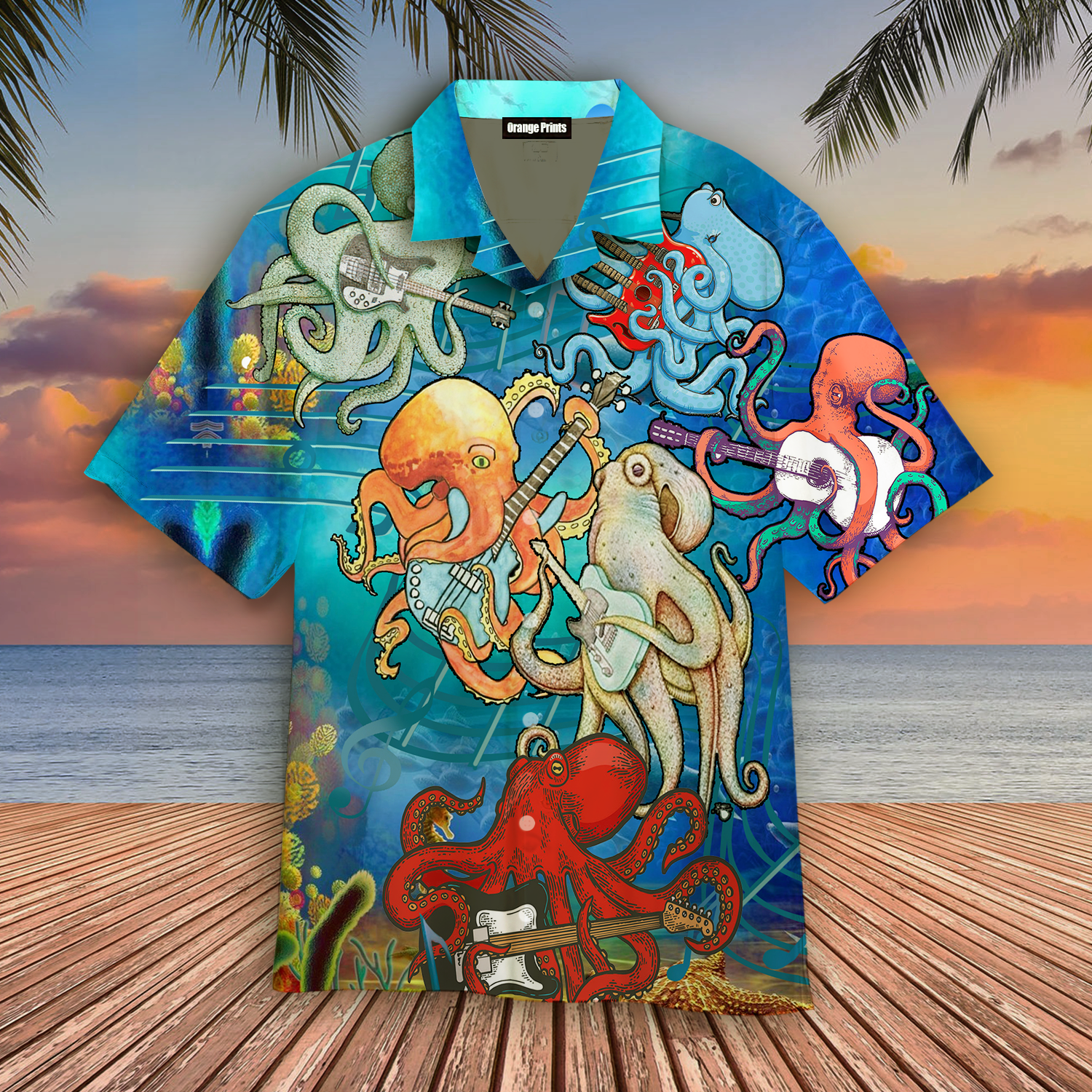 Octopus Love Rock Music Hawaii Shirt For Men Women Ha20390