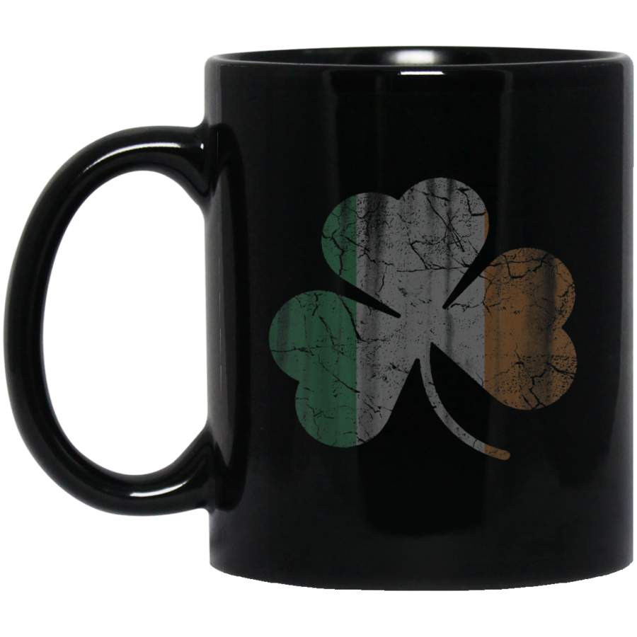 Irish Flag Shamrock Ireland St Patricks Day Vintage Fade Mug