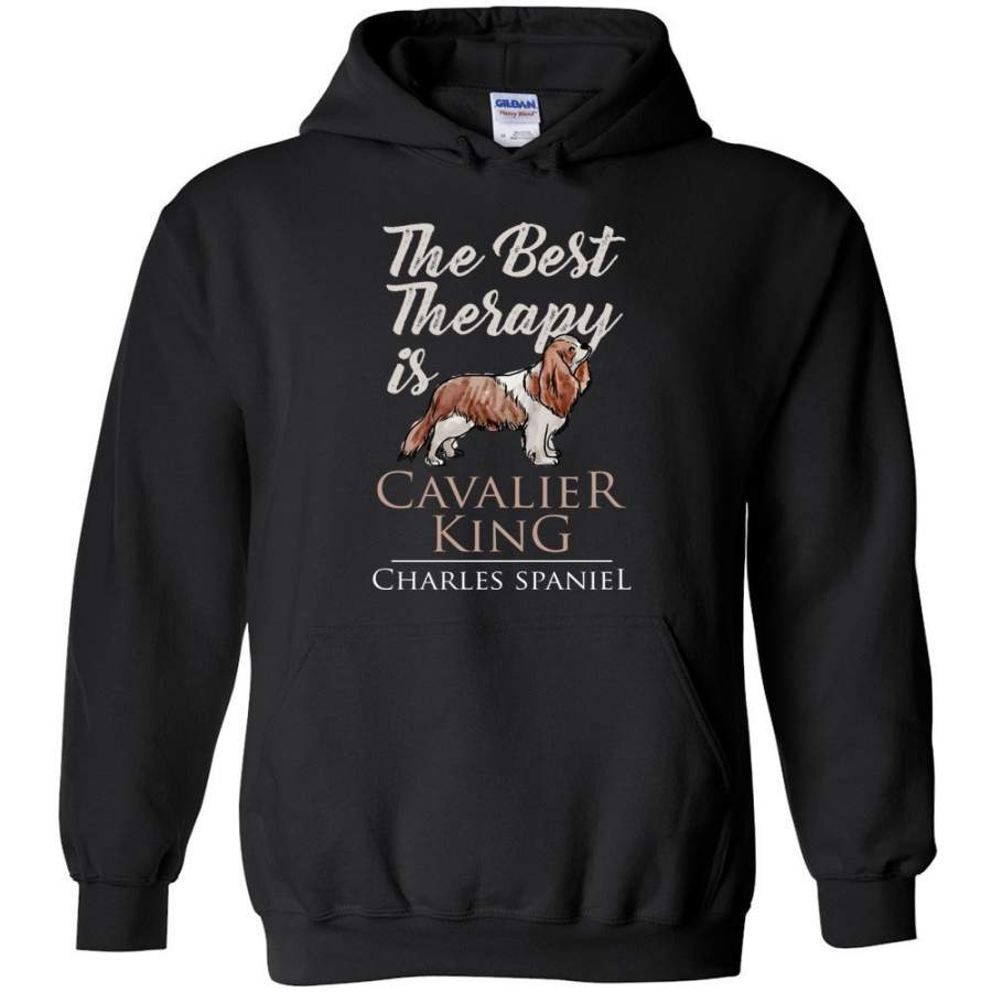 The Best Therapy Is Cavalier King Charles Spaniel – Animals Hoodie