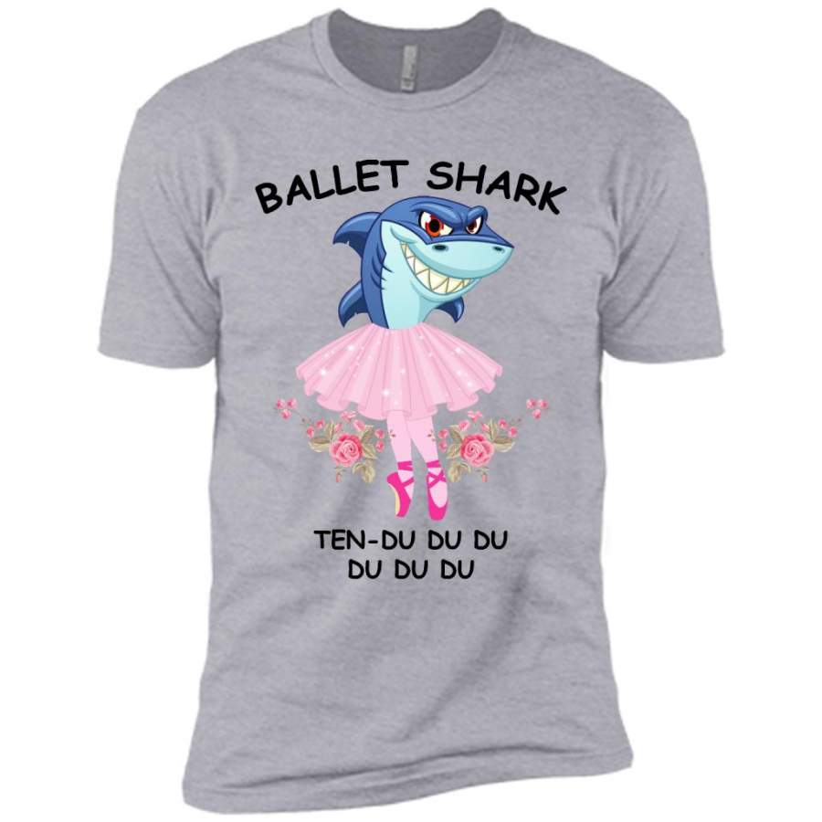 Ballet Shark Ten-Du Du Du Du Du Du – Canvas Unisex USA Shirt