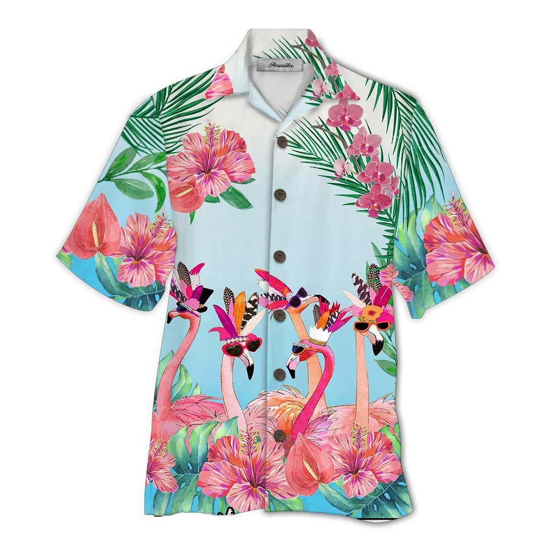 Flamingo Colorful Unique Design Unisex Hawaii Shirt For Men And Women Ha58434