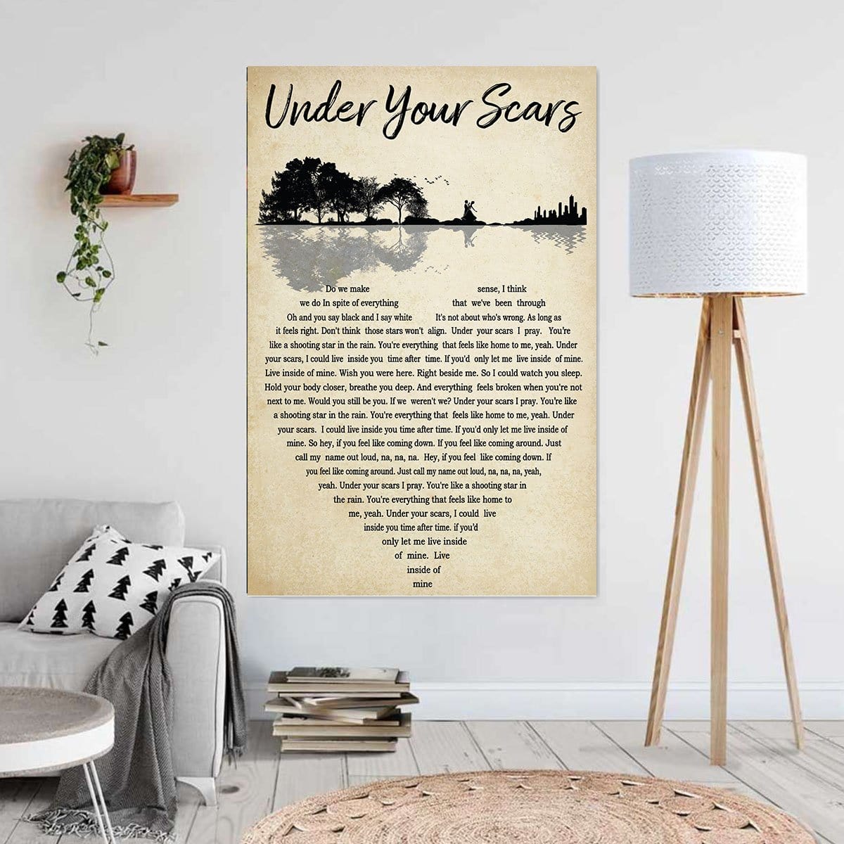 Canvas Art Prints Under Your Scars (2) Wall Art Home Decoration