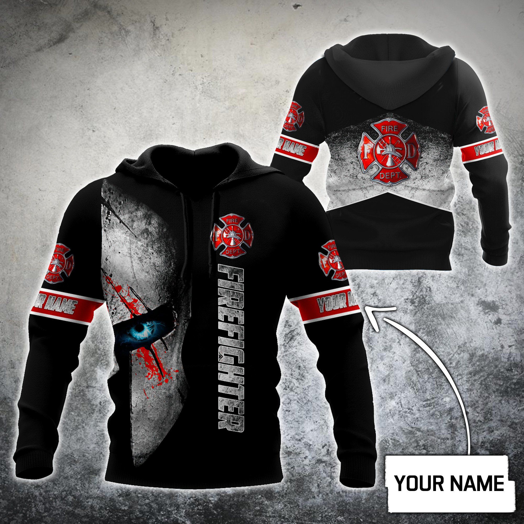 USATOPDEAL.COM – Customize Name Firefighter Hoodie Shirts For Men And Women MH05122007