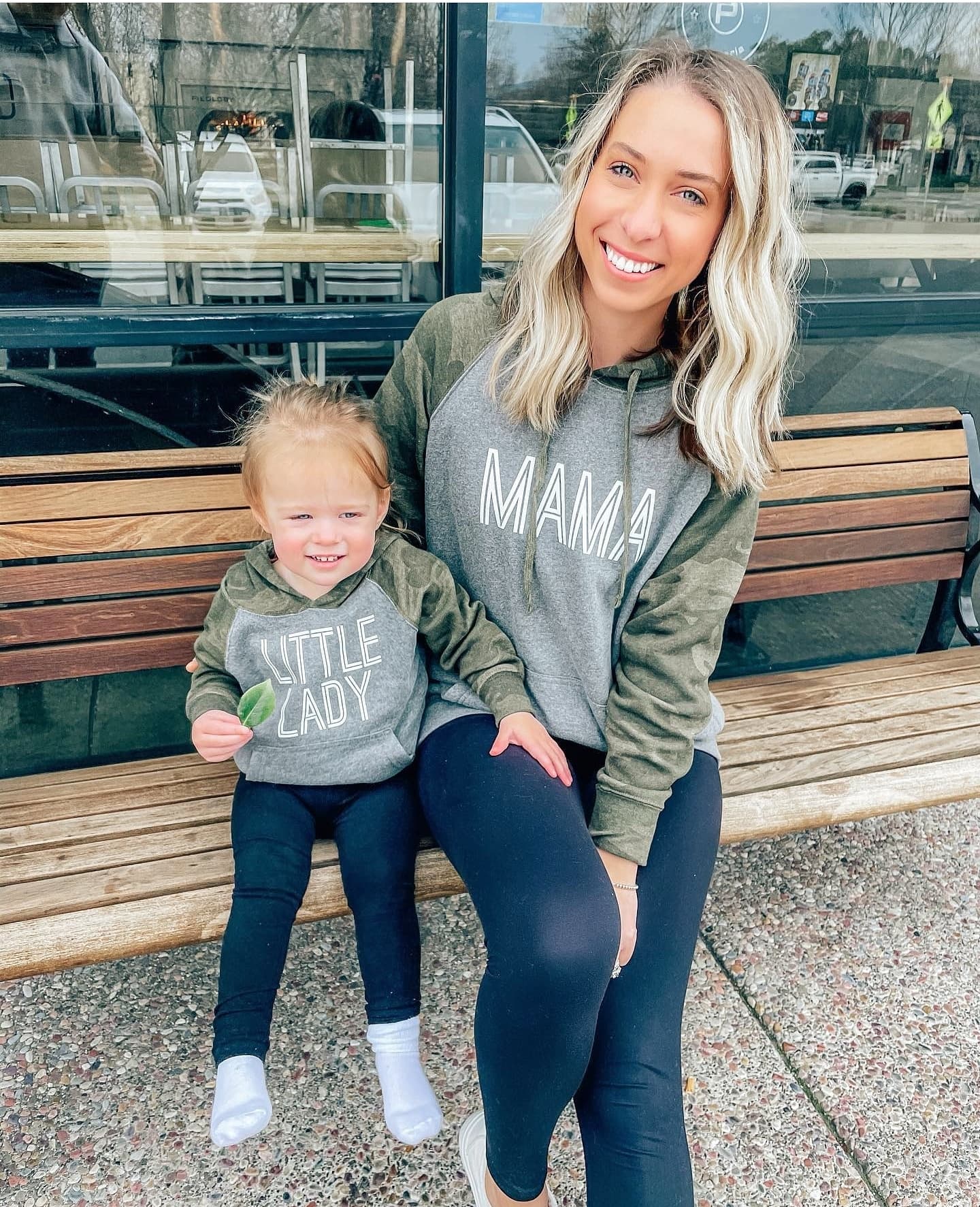 Mama And Kid Camo Matching Hoodies