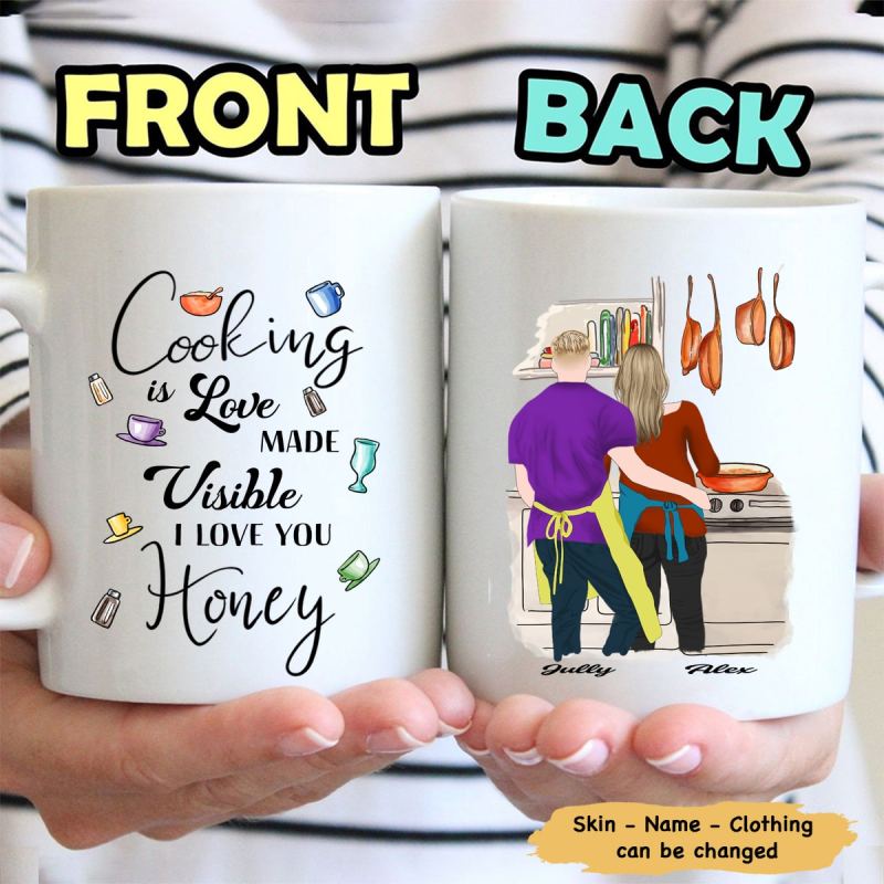 I Love You Honey Personalized Custom Coffee Mug – Gift For Her, Gift For Him, Couple Valentine’S Day Gifts