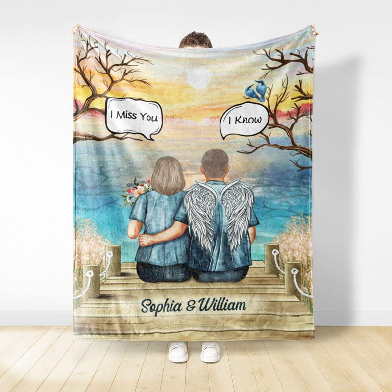Still Talk About You Widow Middle Aged Couple Skin – Memorial Gift – Personalized Custom Blanket