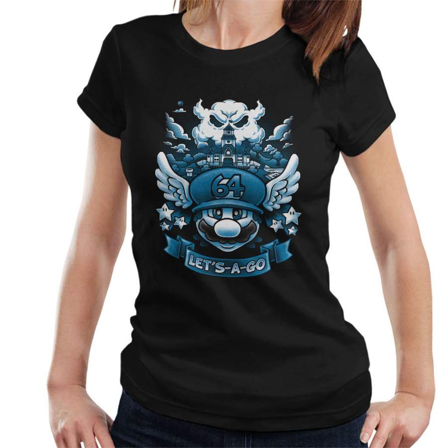 Super Mario 64 Tribute Blue Women’s T-Shirt