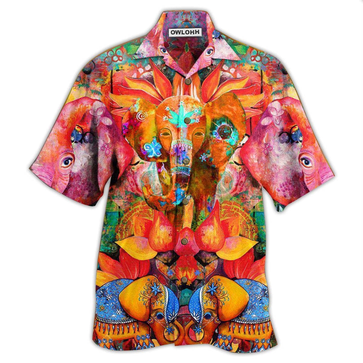 Hippie Elephant Amazing Style Hawaii Shirt Ha72116