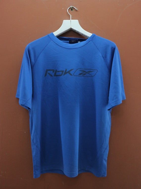 Vintage Reebok Big Logo Shirt Active Pump It Sport Hip Hop Rap Street Wear Top Shirt