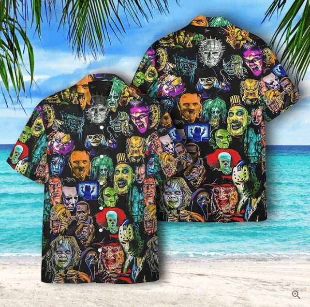 Horror Characters Hawaiian Shirt Ha76114