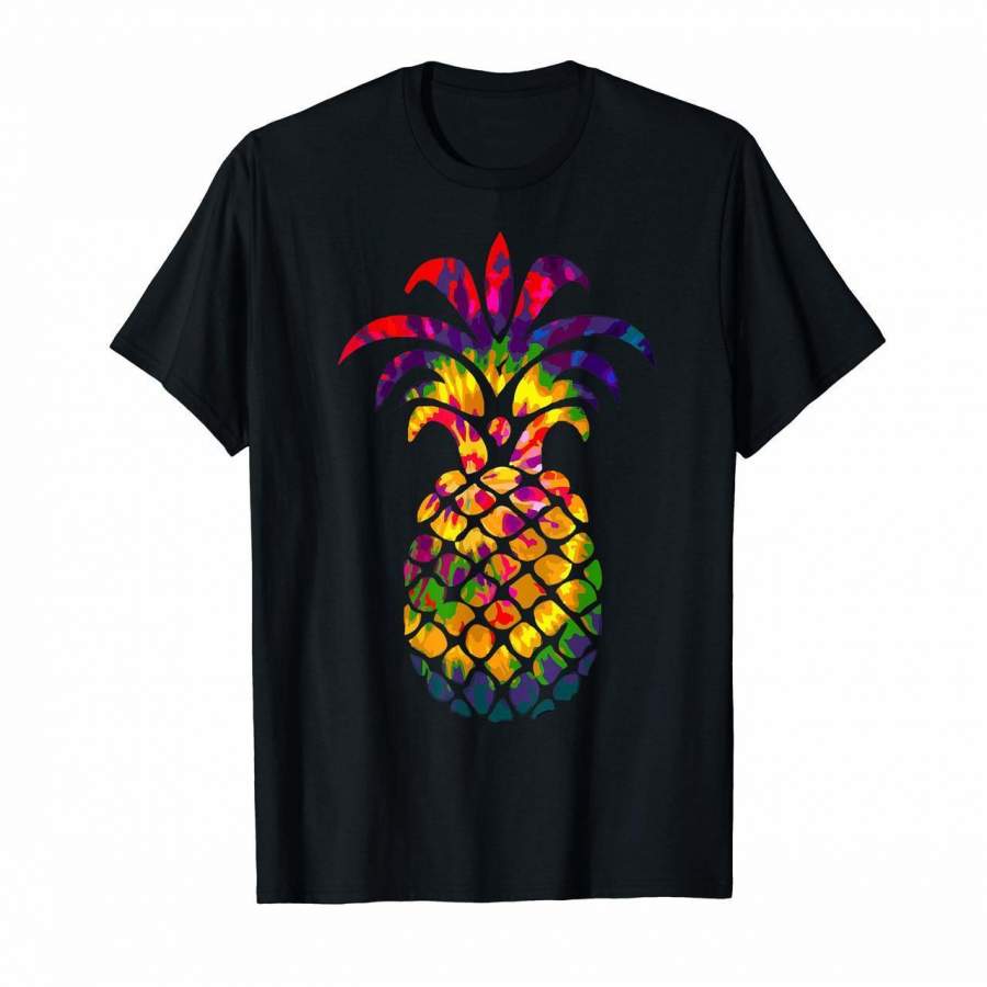 Unisex Mens Womens T Shirt Colorful Beautiful Pineapple