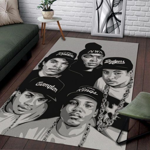 N.W.A Rapper Area Rugs Living Room Carpet FN301218 Local Brands Floor Decor