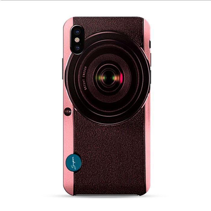 Vintage Pink Camera iPhone XS 3D Case