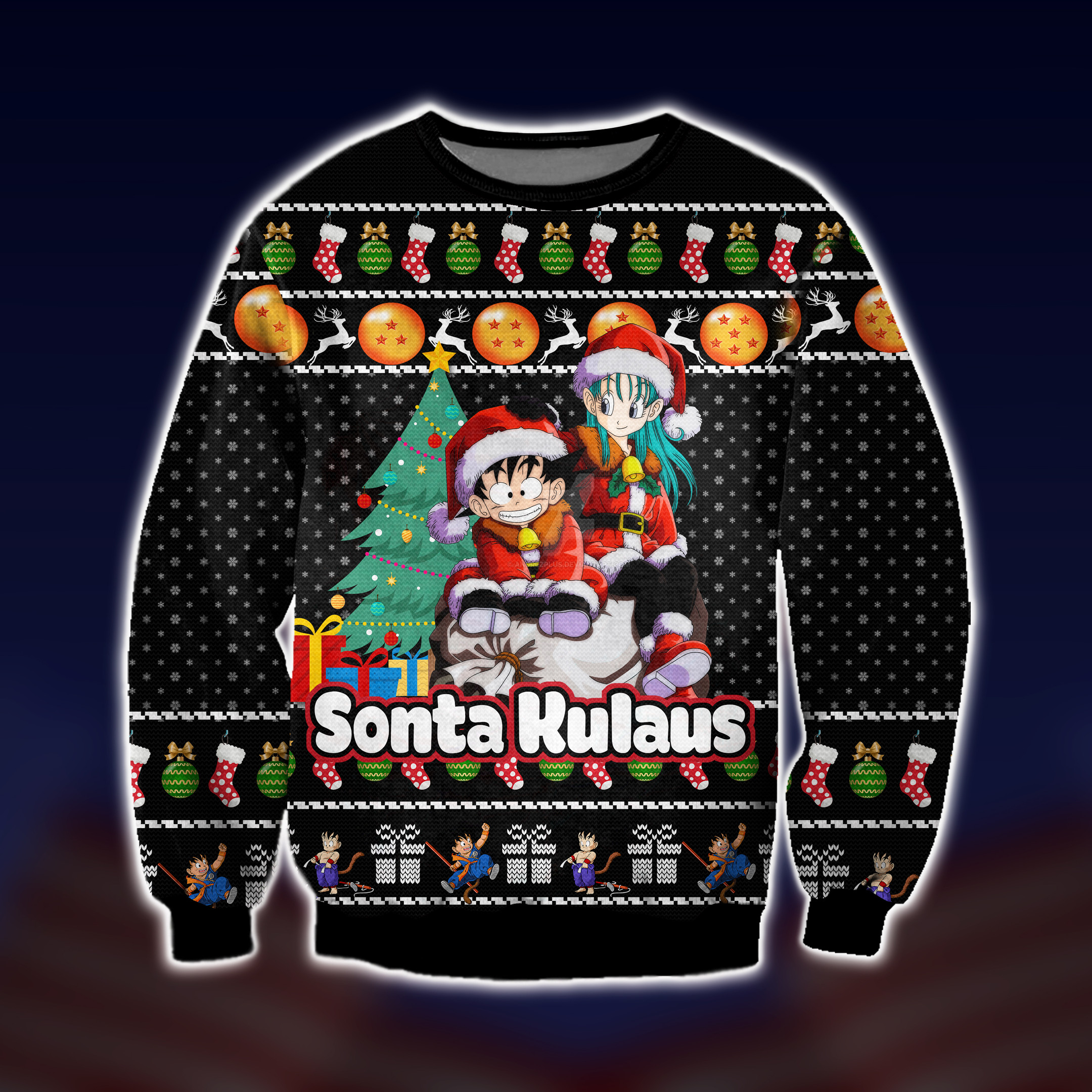 Dragon Ball Merry Xmas Ugly Christmas Sweater