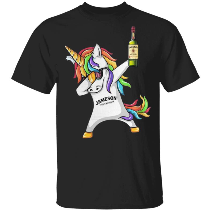 Unicorn Dabbing Jameson Irish Whiskey T Shirt