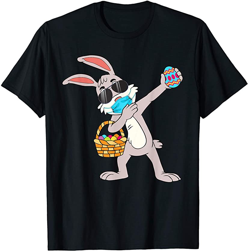 Dabbing Bunny Easter Day Eggs Dab Boys Easter Shirt for Mens T-Shirt