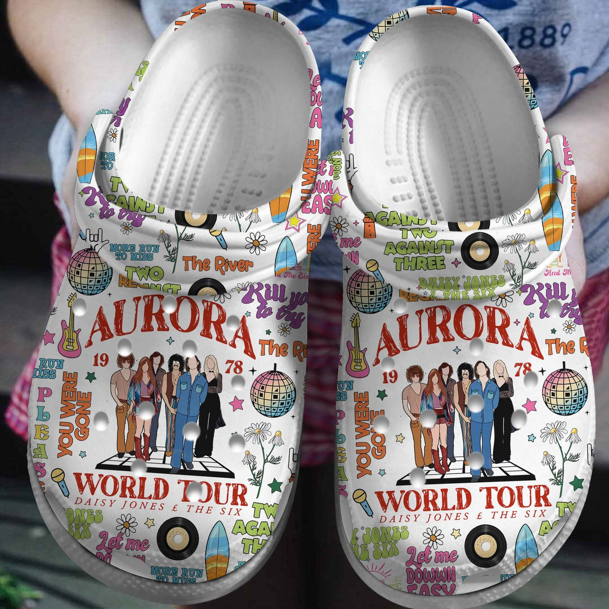 Daisy Jones And The Six Tv Series Crocss Clogs For Men Women And Kid Crs-Djtx-La-130402