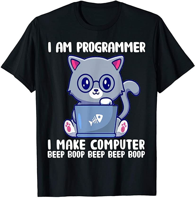 Cat computer kitten computer science computer scientist gift T-Shirt