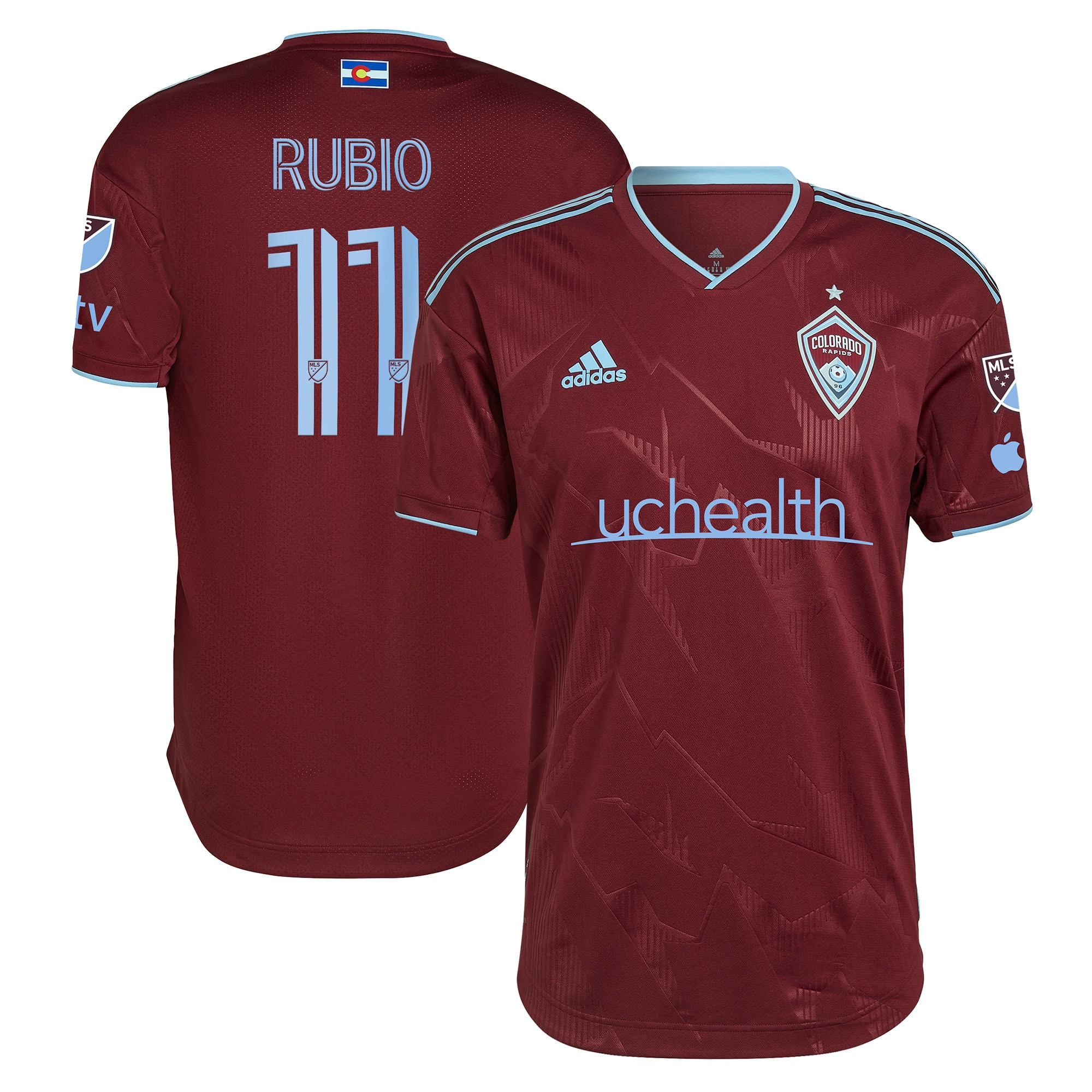 Diego Rubio Colorado Rapids 2023 Club Authentic Player Jersey – Garnet