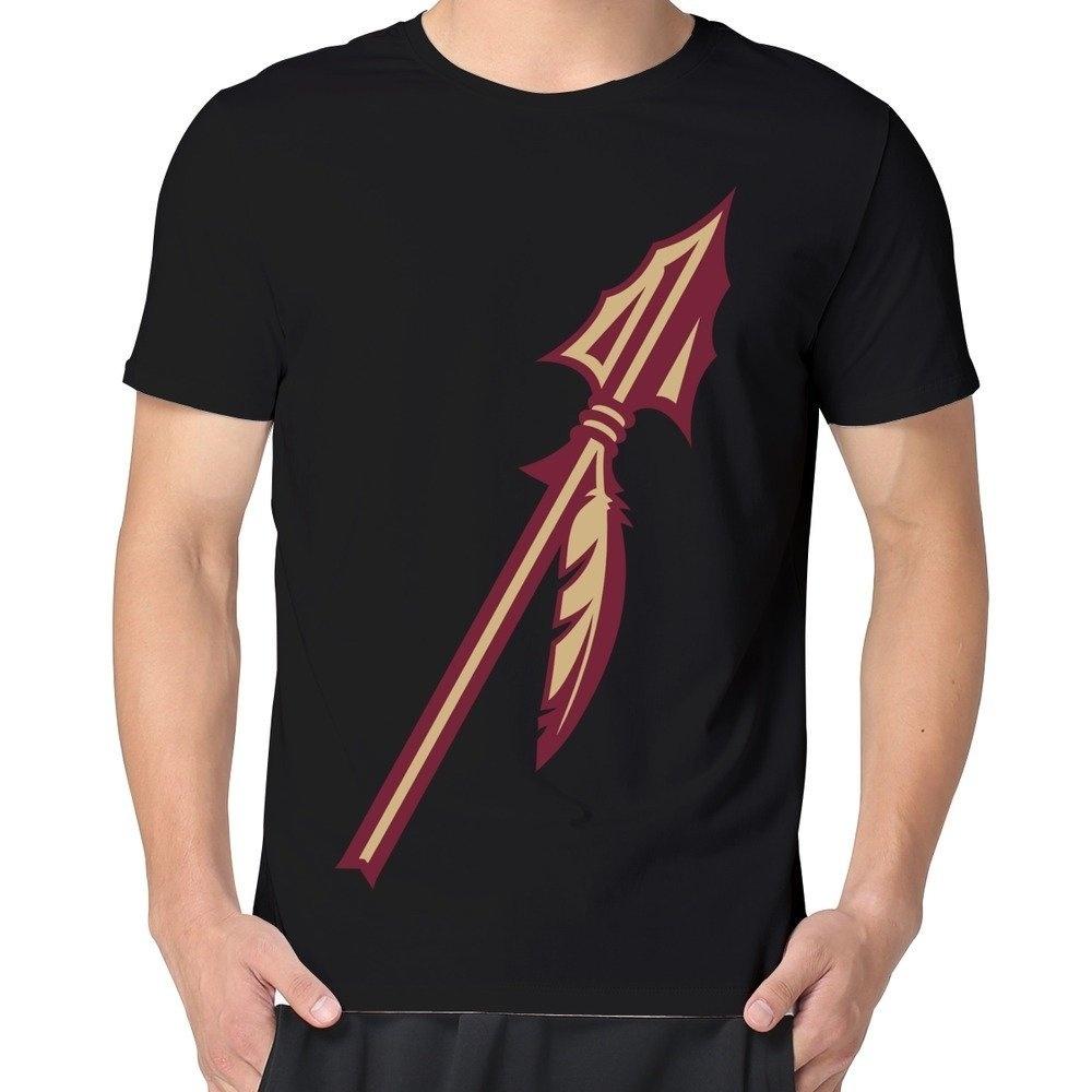 100% Cotton Casual Short Sleeves Man’S Florida State Seminoles Spear T Shirts