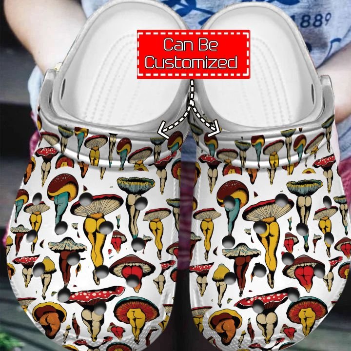 Mushroom Crocs – Dancing Mushroom Patterns Clog Shoes