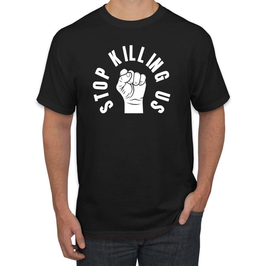 Stop Killing Us Black Lives Matter Black Pride Power Freedom Fist Black Pride Graphic T-Shirt