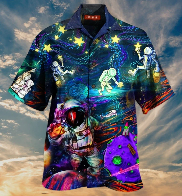 Astronaut Hawaiian Shirt Pre13591