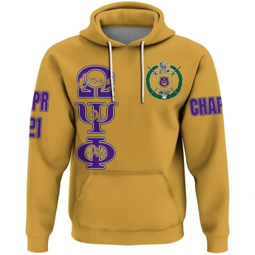 Black Greek – New Style For Men – Omega Psi Phi Old Gold All Over Print