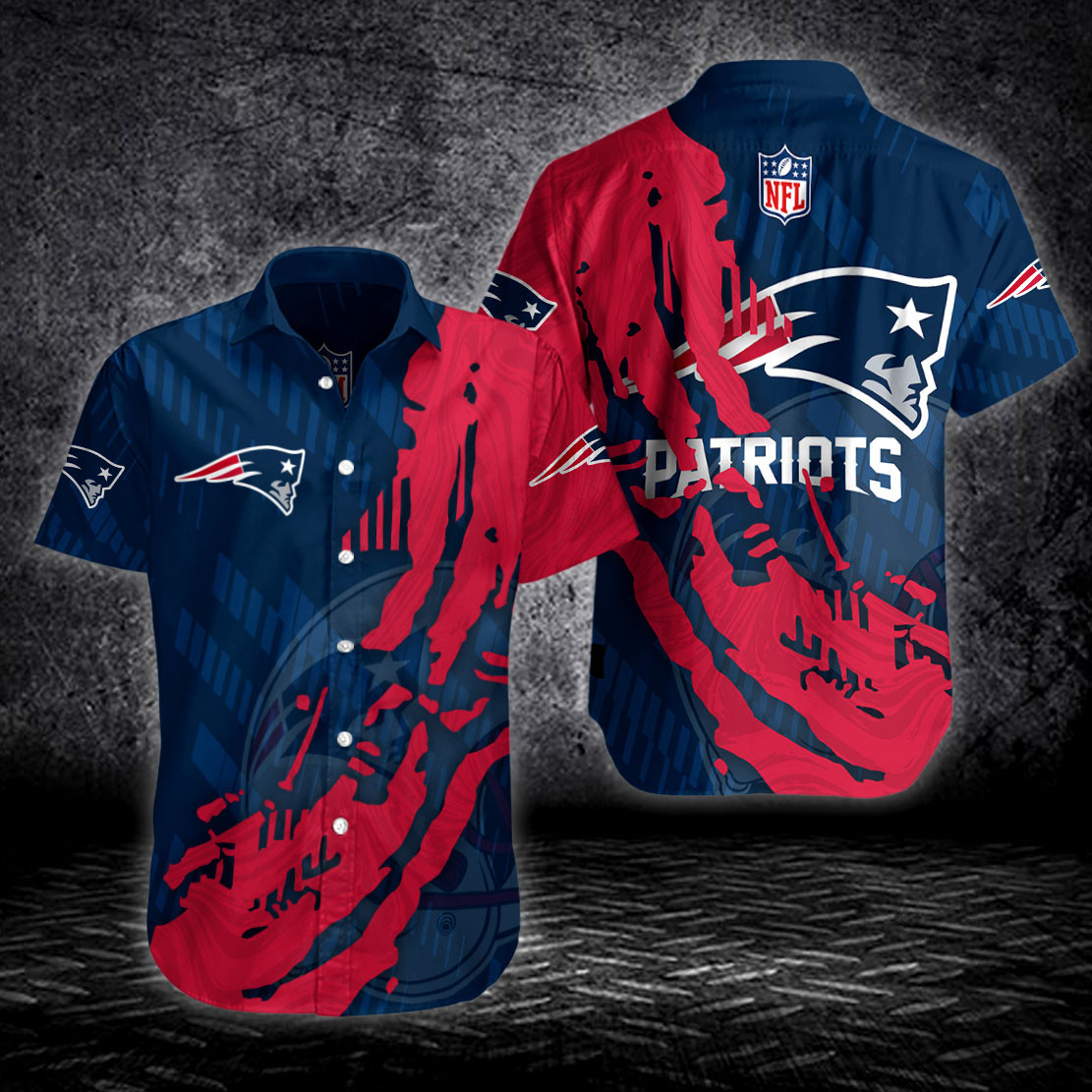 New England Patriots Button Shirts Bg452