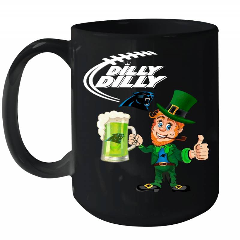 Carolina Panthers Dilly Dilly Saint Patrick Day Ceramic Mug 15oz