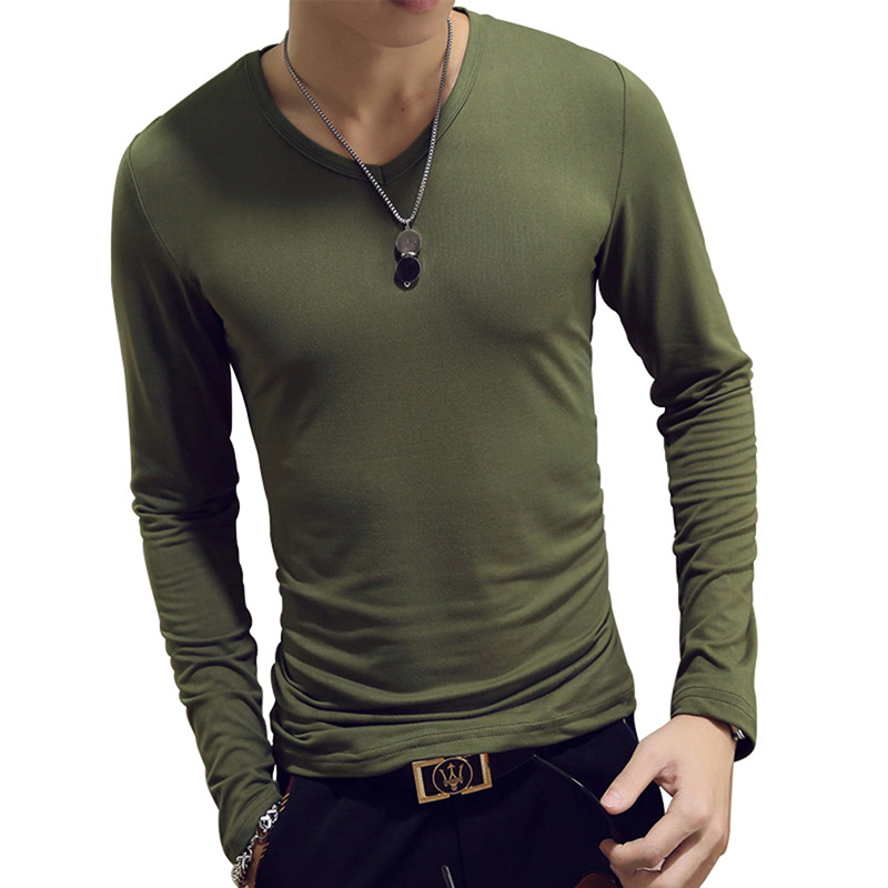 Turtleneck For Men Solid Color Slim Elastic Thin Pullover Spring Autumn Underwear Turtleneck Men Knitting Blouse Base Tshirt Top alx