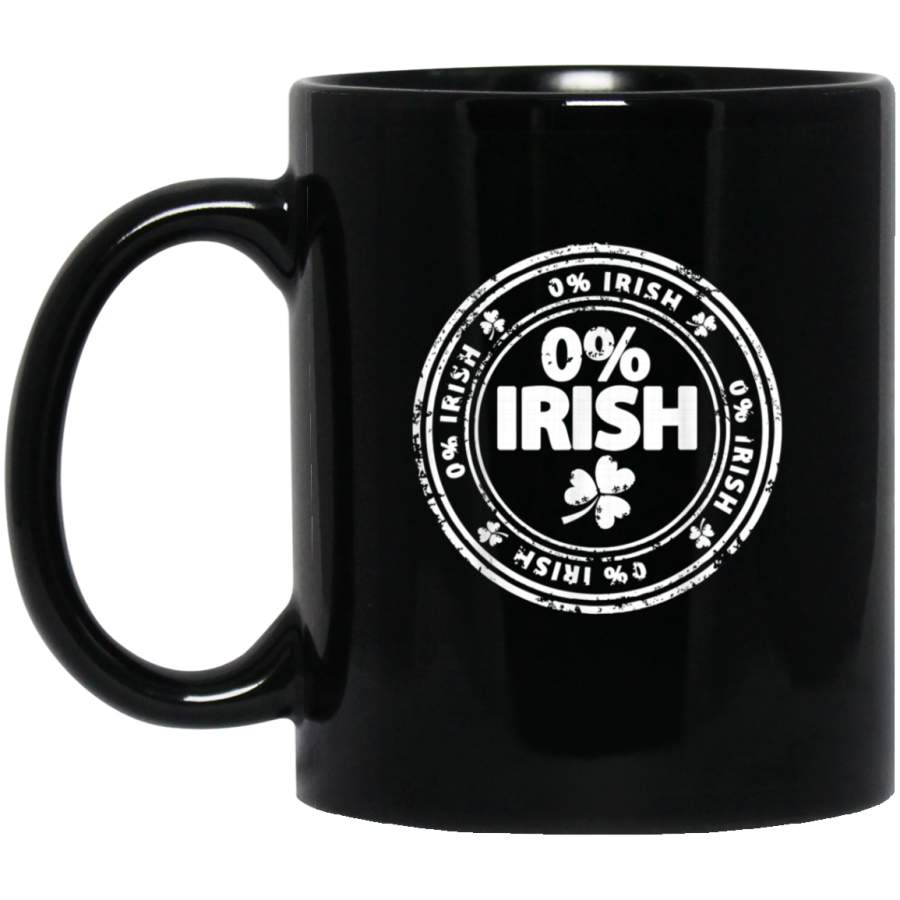 Funny 0 IRISH Vintage ST PATRICKS DAY Mug Lucky Shamrock