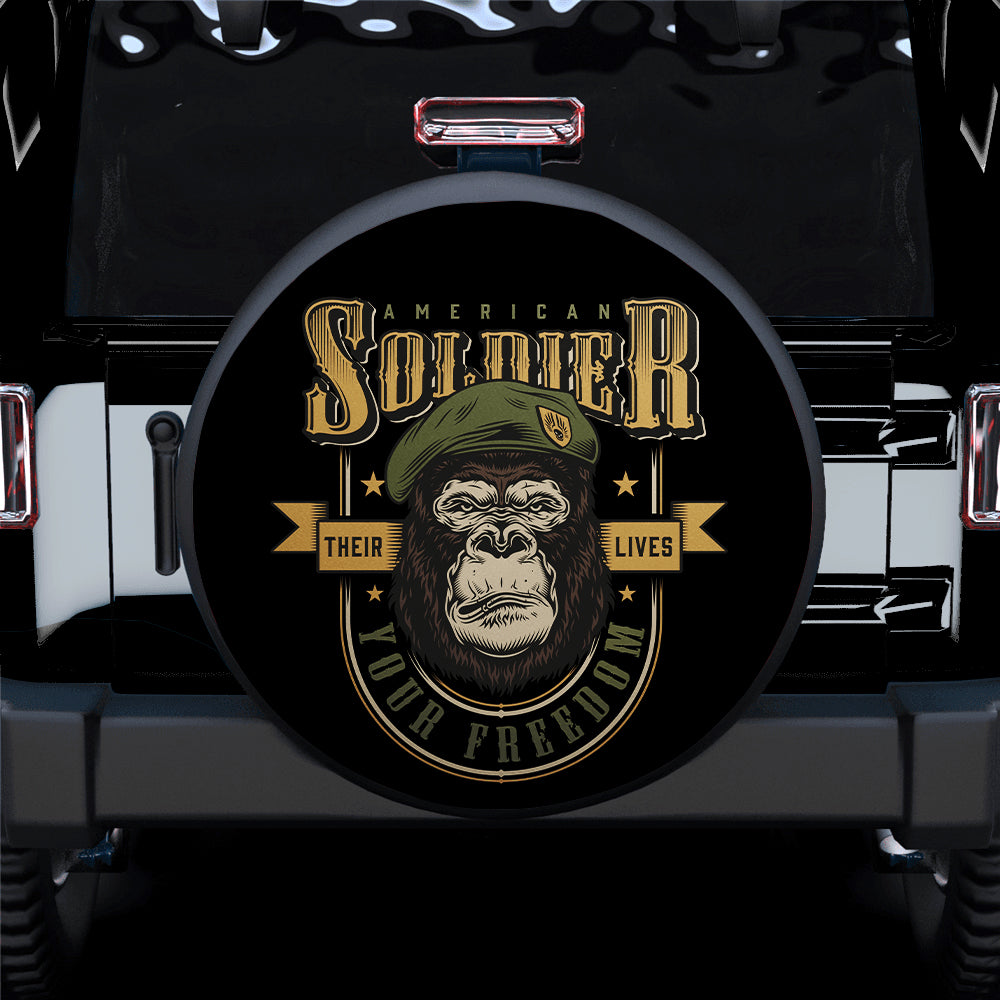 Soldier Jeep Car Spare Tire Cover Gift For Campers