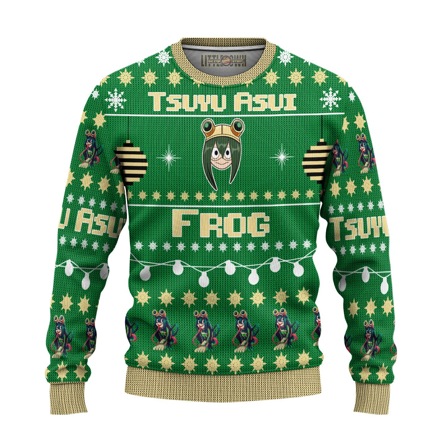 Tsuyu Asui Anime My Hero Academia Ugly Christmas Sweater, All Over Print Sweatshirt