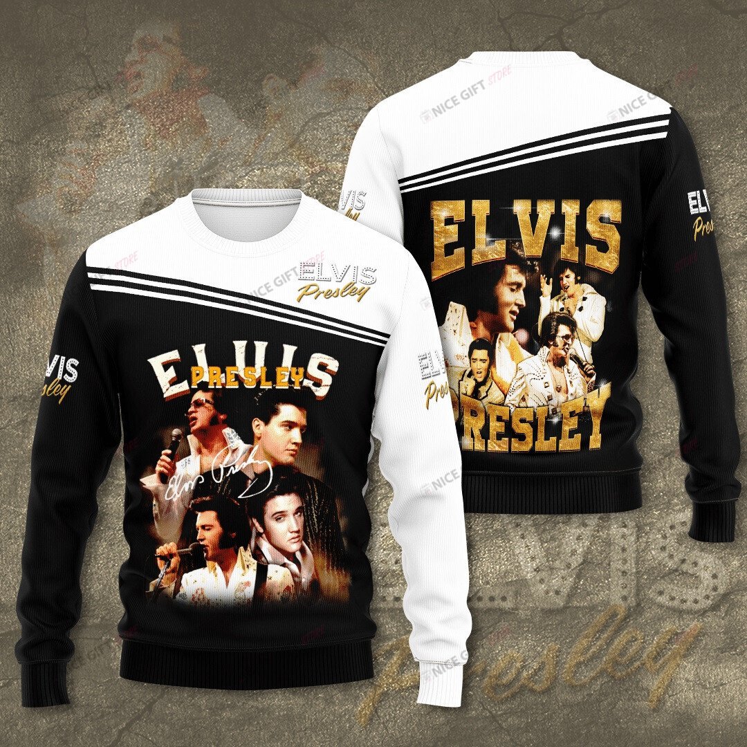 Elvis Presley Crewneck Sweatshirt 3Cs-A6F4