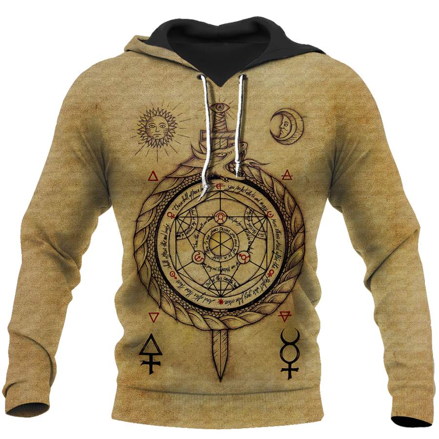 Alchemy 3D All Over Printed Shirts Hoodie JJ140106