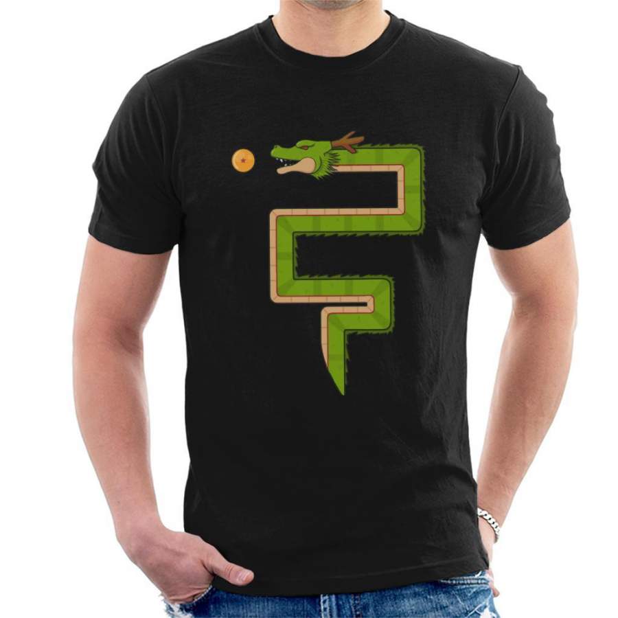 Dragon Ball Z Snake Game Retro Men’s T-Shirt