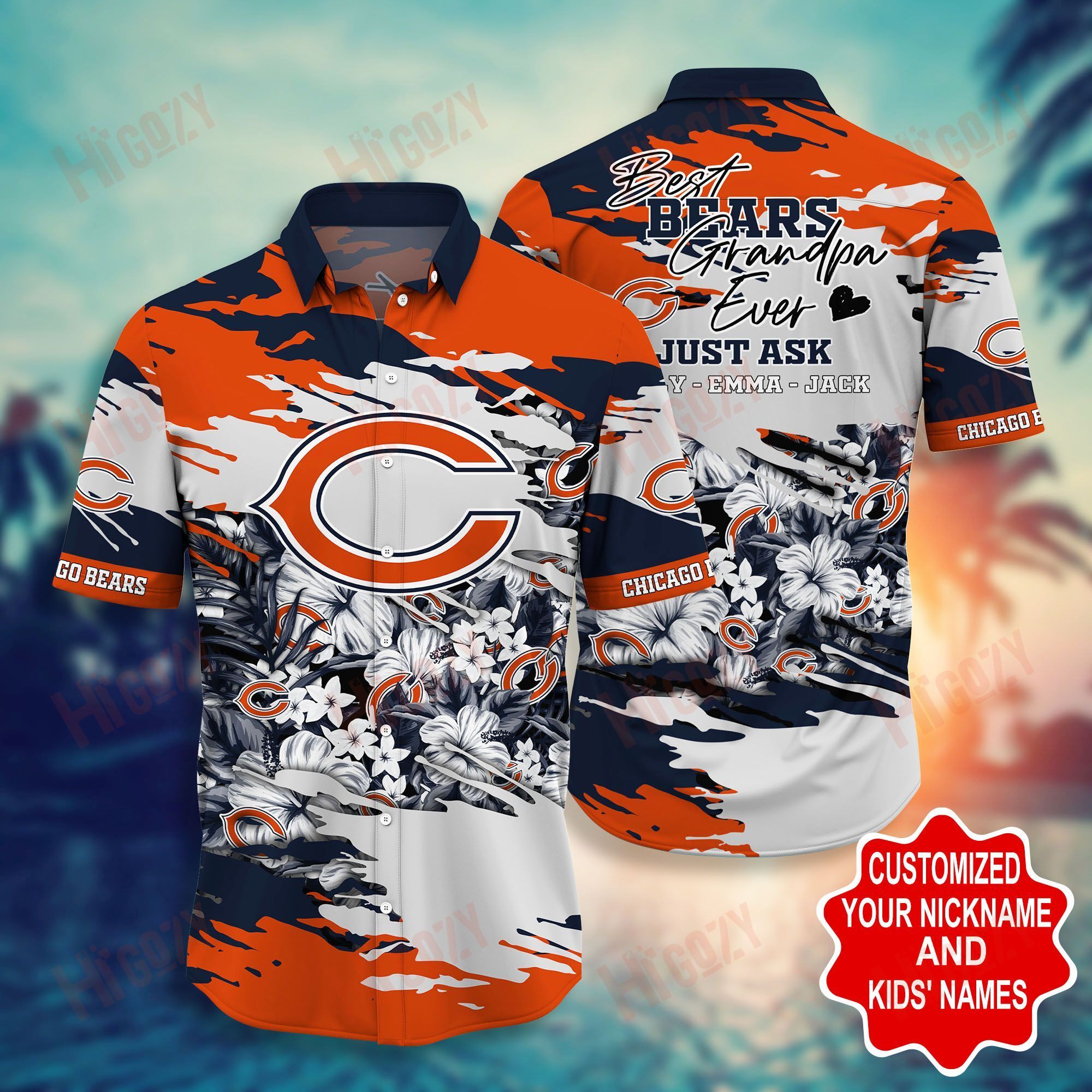 Chicago Bears -Pesonalized Hawaii Shirt Short Style Hot Trending Summer