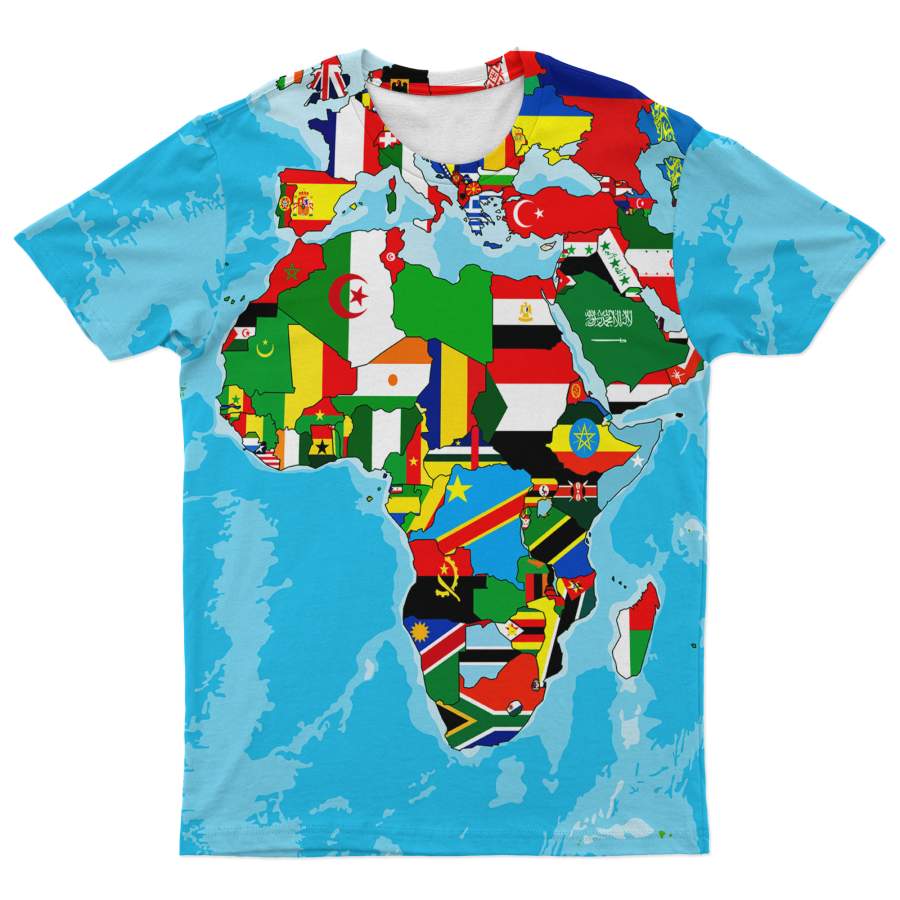 Africa Flags Map T-shirt