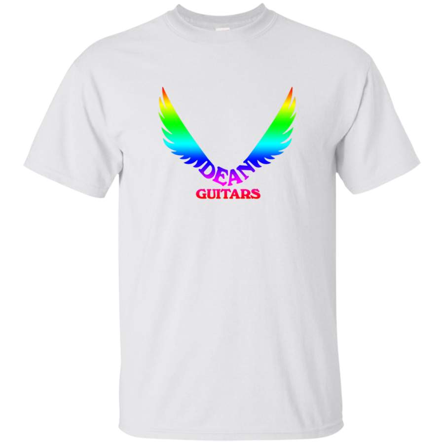 AGR Dean Guitars Logo Rainbow Mens Cotton T-Shirt