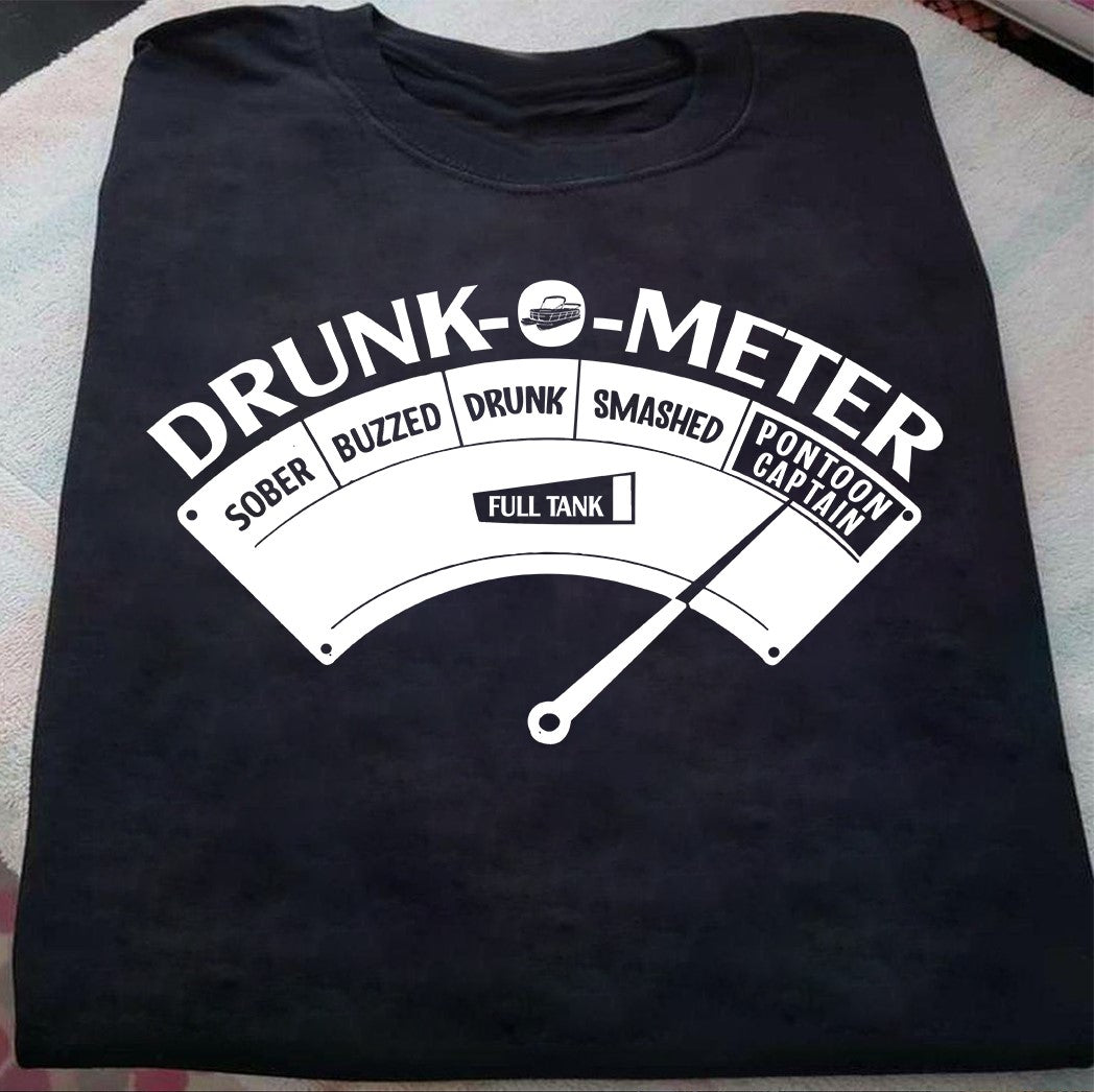 Funny Drunkometer Pontoon Captain Gift Standard/Premium T-Shirt