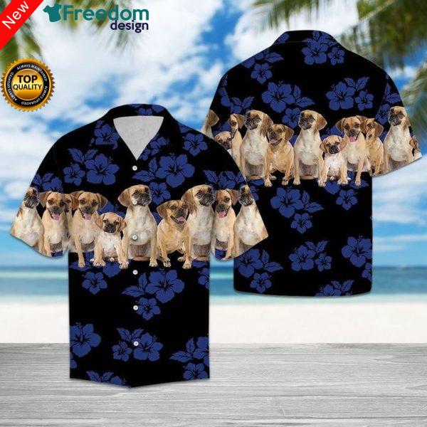 Awesome Puggle Hawaiian Shirt | Unisex