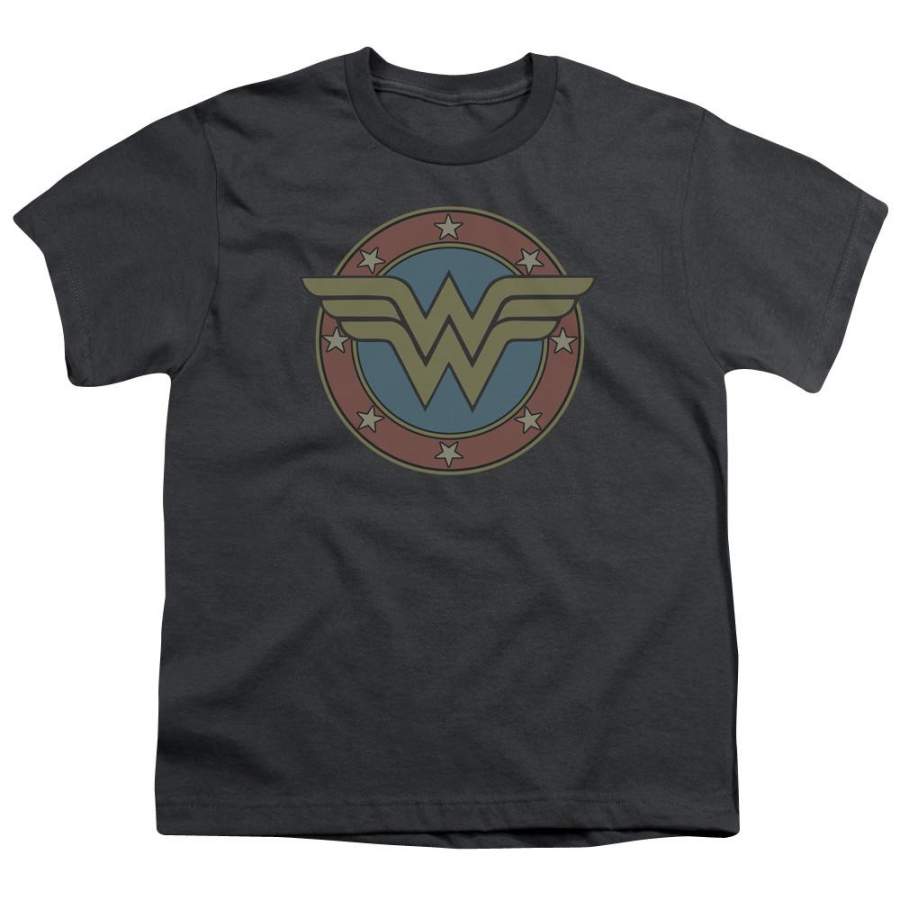 DC Comics Ww Vintage Emblem Youth T-Shirt (Ages 8-12)