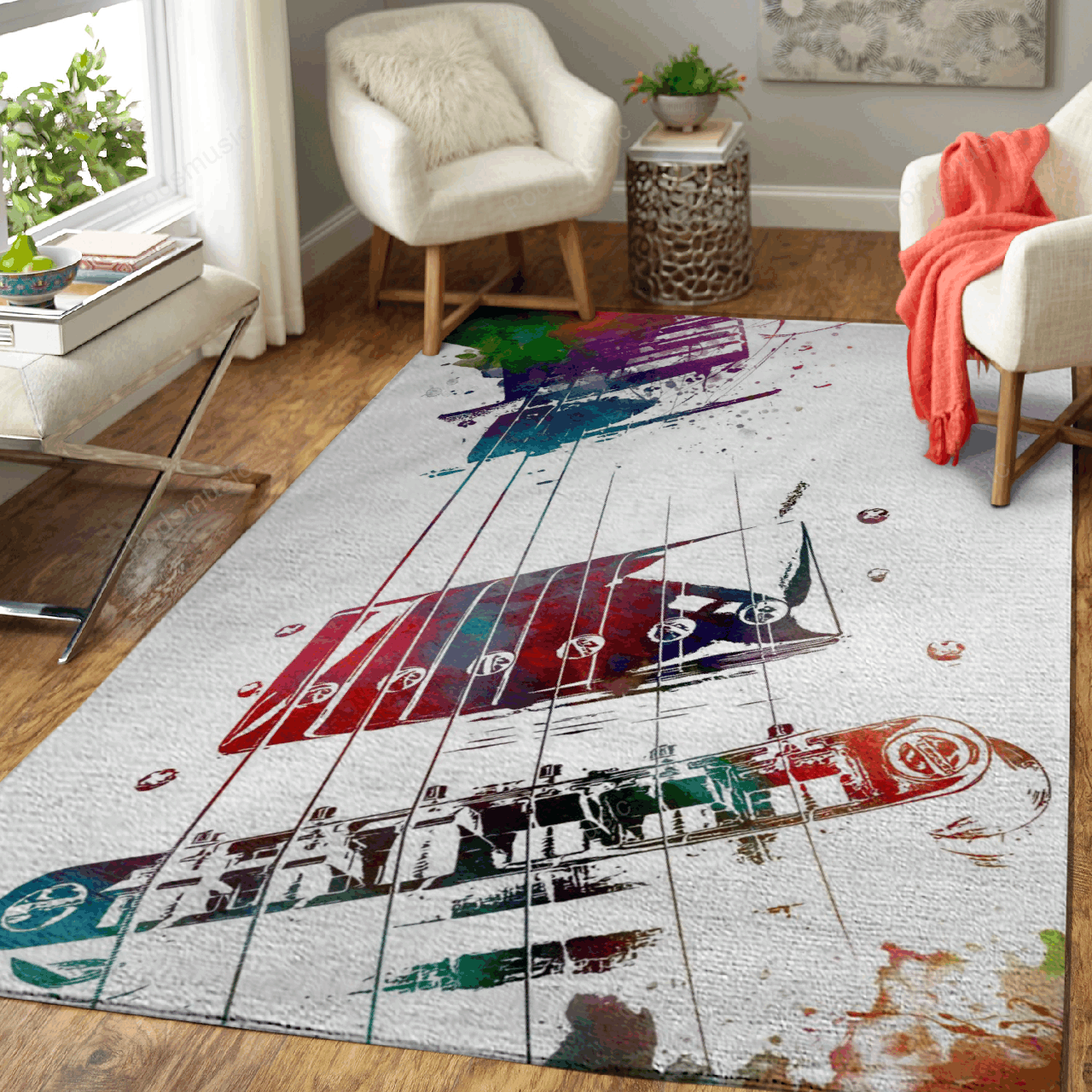 Guitar 13 – Music Art For Fans Area Rug Carpet
