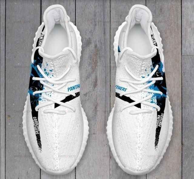 Carolina Panthers Men Running Yeezy Boost Shoes Sport Sneakers, Custom Shoes For Men And Women