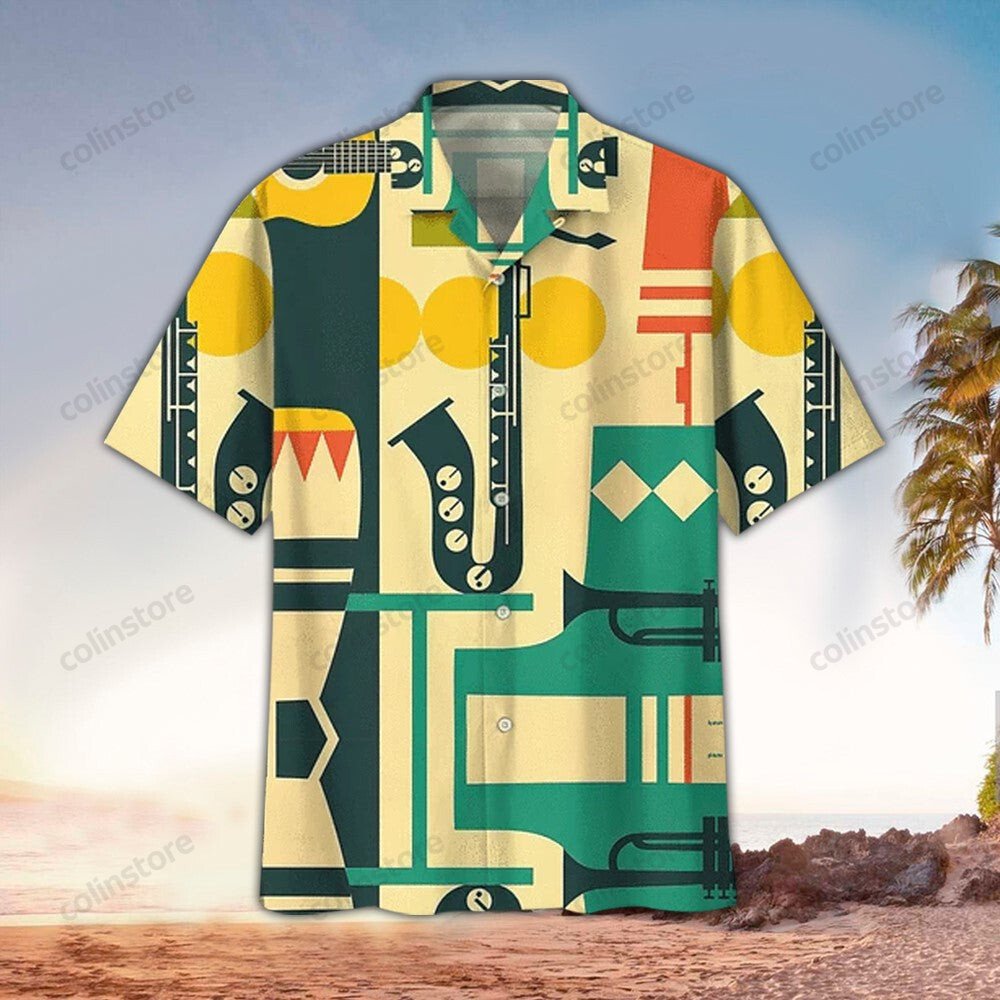 Saxophone Hawaii Shirt For Aloha Ha106647