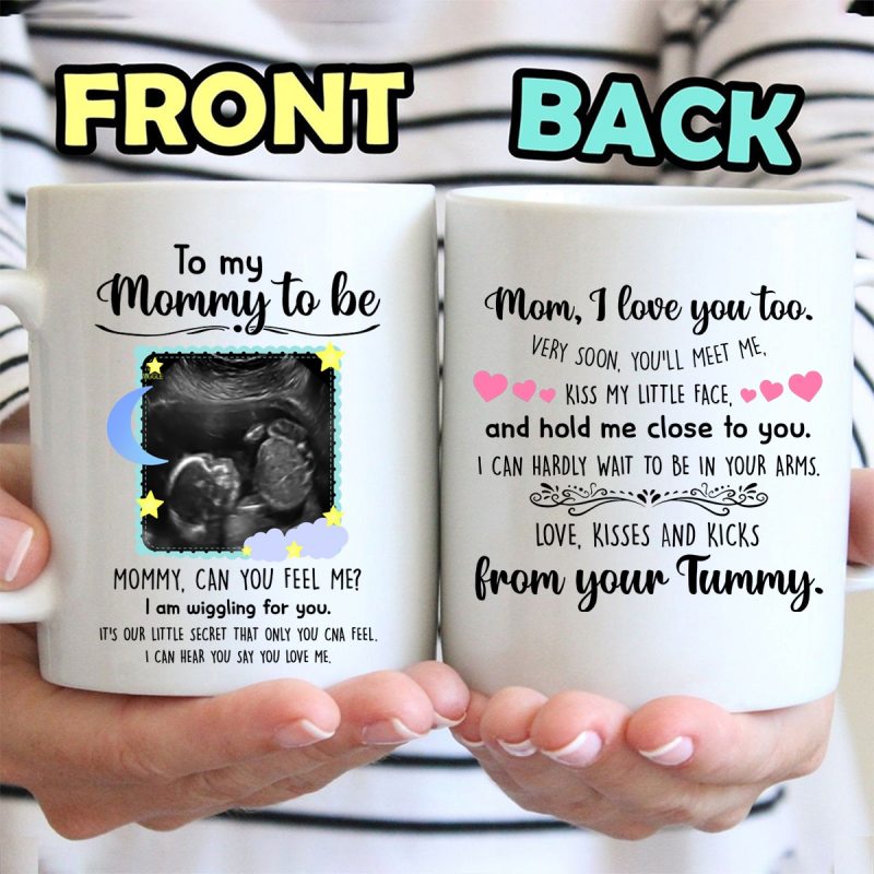 Personalized Pregnancy Gift For Mom To Be I Am Wiggling For You Mug