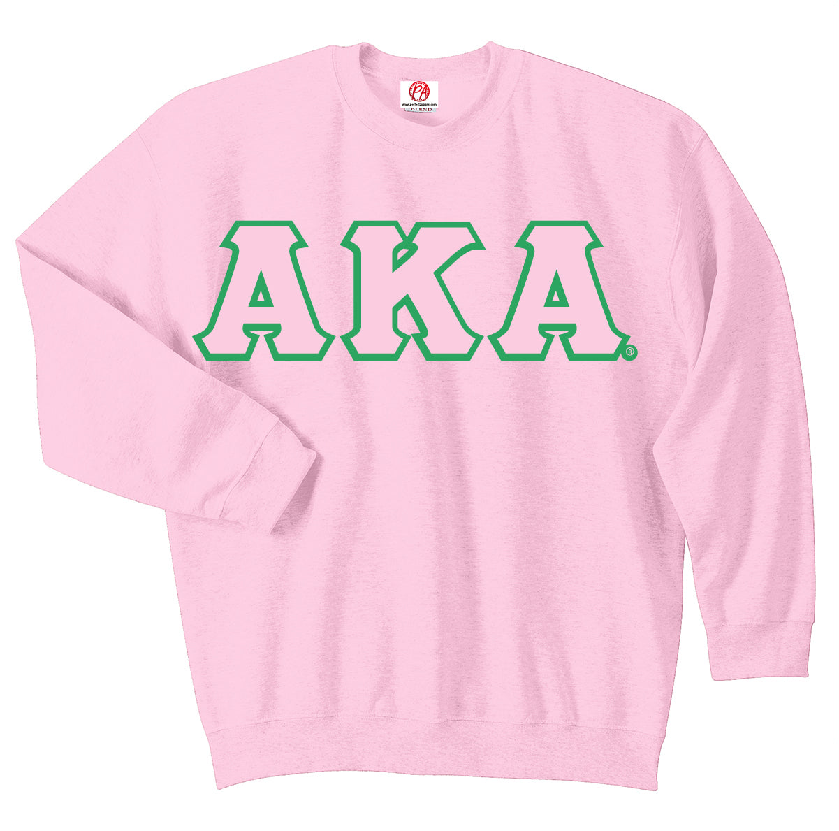 Alpha Kappa Alpha 3 Greek Letter Crewneck Sweatshirt