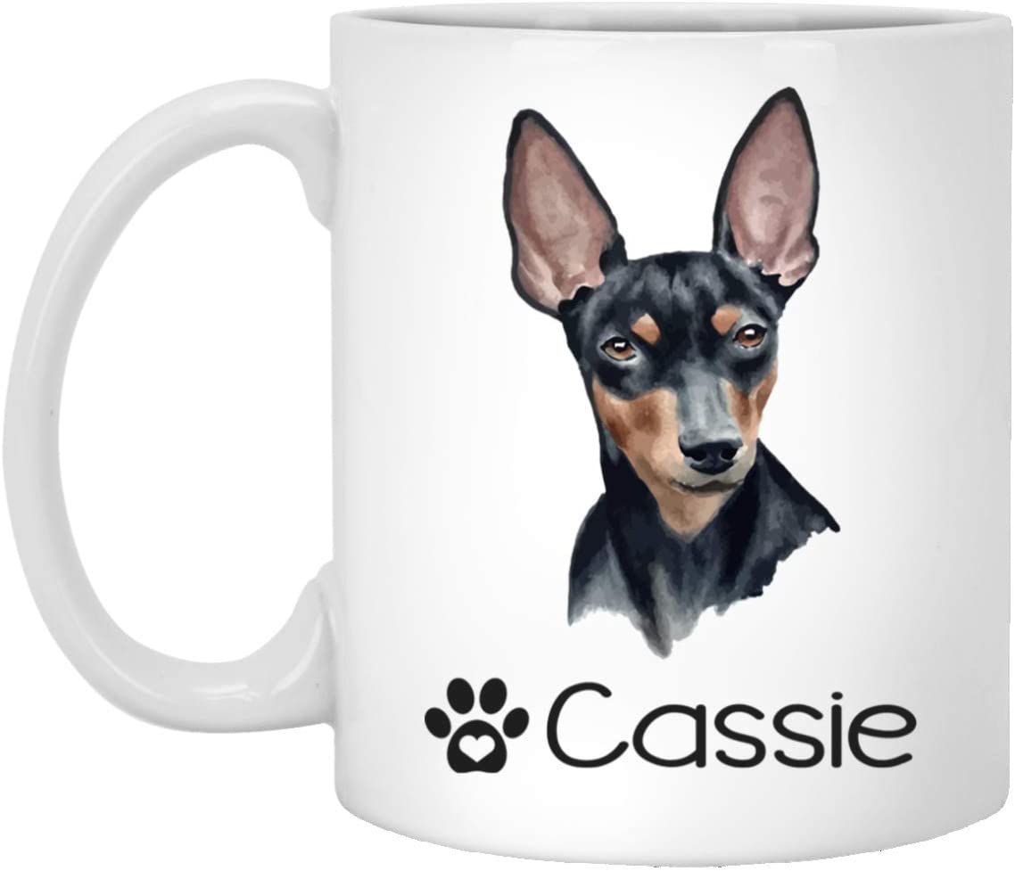 Personalized Miniature Pinscher Dog Mug – Pet Owner Gifts For Women – Gifts For Dog Lover – Miniature Pinscher Mom Dad Mugs – Dog Cups 15Oz