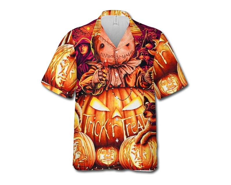 Trick Or Treat Halloween Hawaii Shirt For Men Women Adult Ha38213